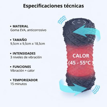 Rodillo masajeador eléctrico
