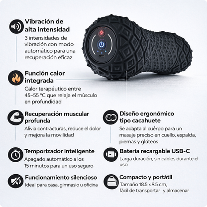 Rodillo masajeador eléctrico